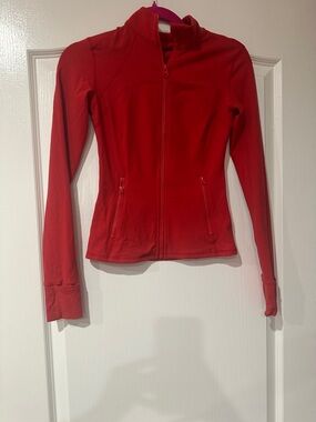 Red Full-Zip Athletic Jacket-NEW